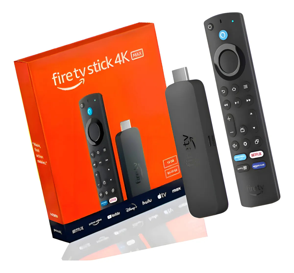 Fire Tv 4k Max 16gb Wifi-6 Alexa Cor Preto Tipo De Controle Tipo de controle remoto De voz