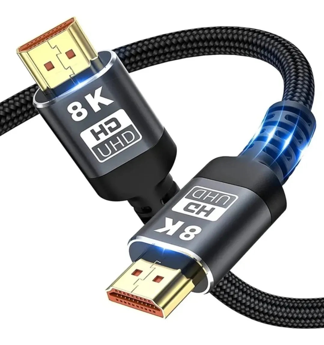 Cabo Hdmi 2.1 8k/60hz 4k/120hz Hdr Uhd 48gbps Hi-speed 2m