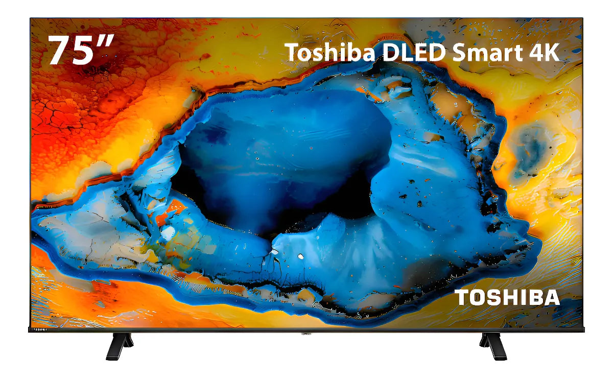 Smart Tv Dled 75 4k Toshiba Vidaa 4 Hdmi 2 Usb Wi-fi Tb033m